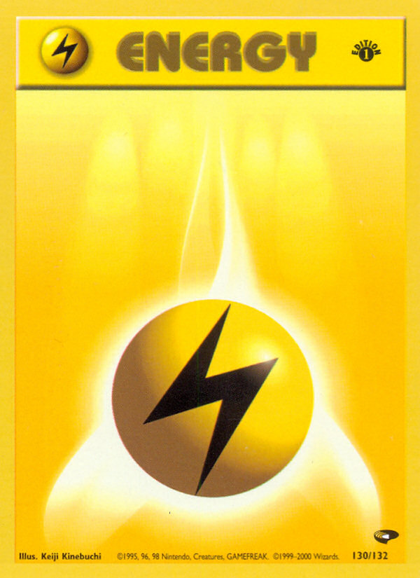 Lightning Energy (130/132) [Gym Challenge 1st Edition] | Mindsight Gaming