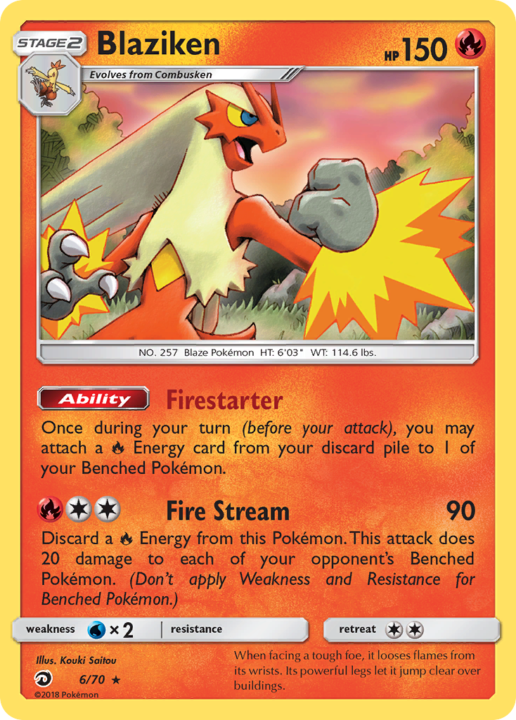 Blaziken (6/70) [Sun & Moon: Dragon Majesty] | Mindsight Gaming