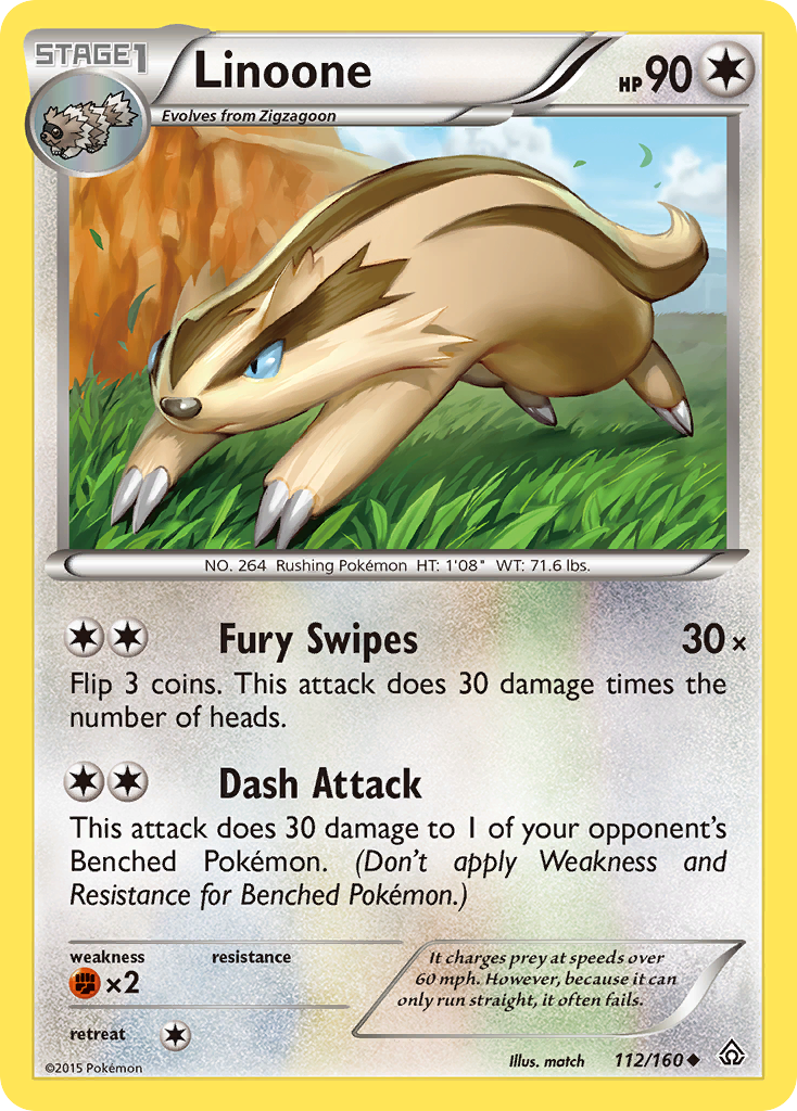 Linoone (112/160) [XY: Primal Clash] | Mindsight Gaming