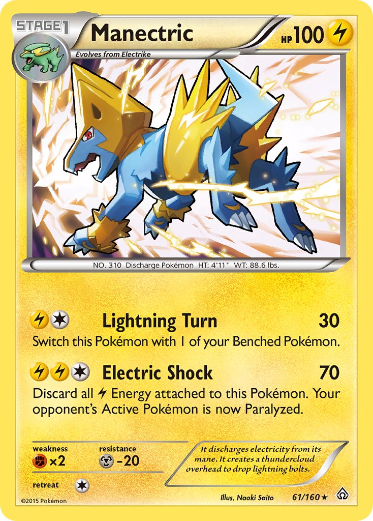 Manectric (61/160) (Theme Deck Exclusive) [XY: Primal Clash] | Mindsight Gaming