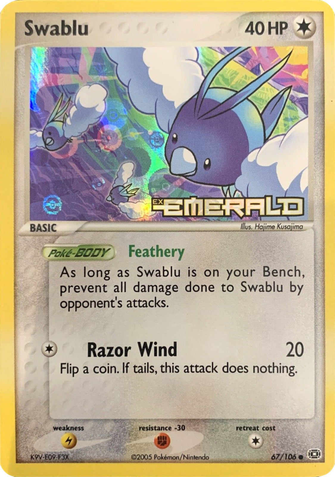 Swablu (67/106) (Stamped) [EX: Emerald] | Mindsight Gaming