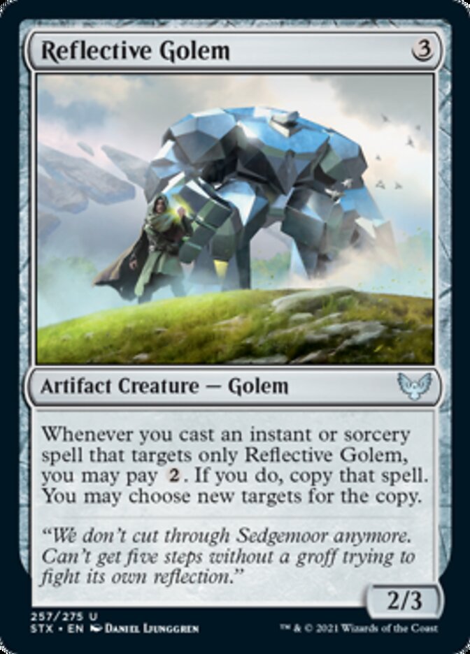 Reflective Golem [Strixhaven: School of Mages] | Mindsight Gaming