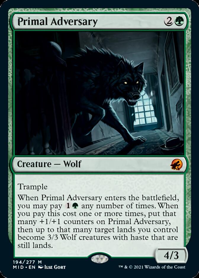 Primal Adversary [Innistrad: Midnight Hunt] | Mindsight Gaming