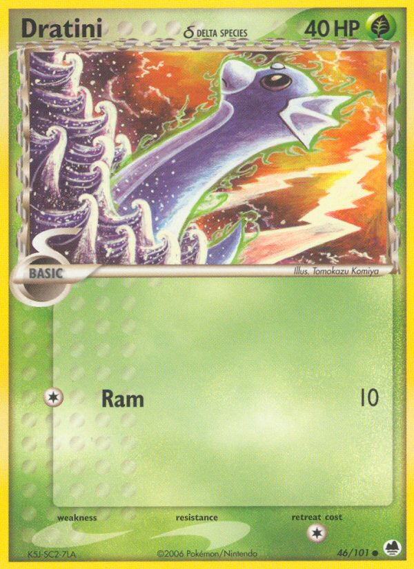 Dratini (46/101) (Delta Species) [EX: Dragon Frontiers] | Mindsight Gaming