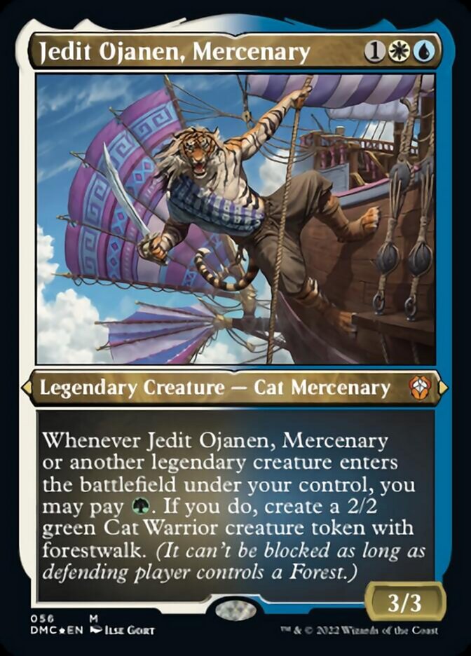 Jedit Ojanen, Mercenary (Foil Etched) [Dominaria United Commander] | Mindsight Gaming