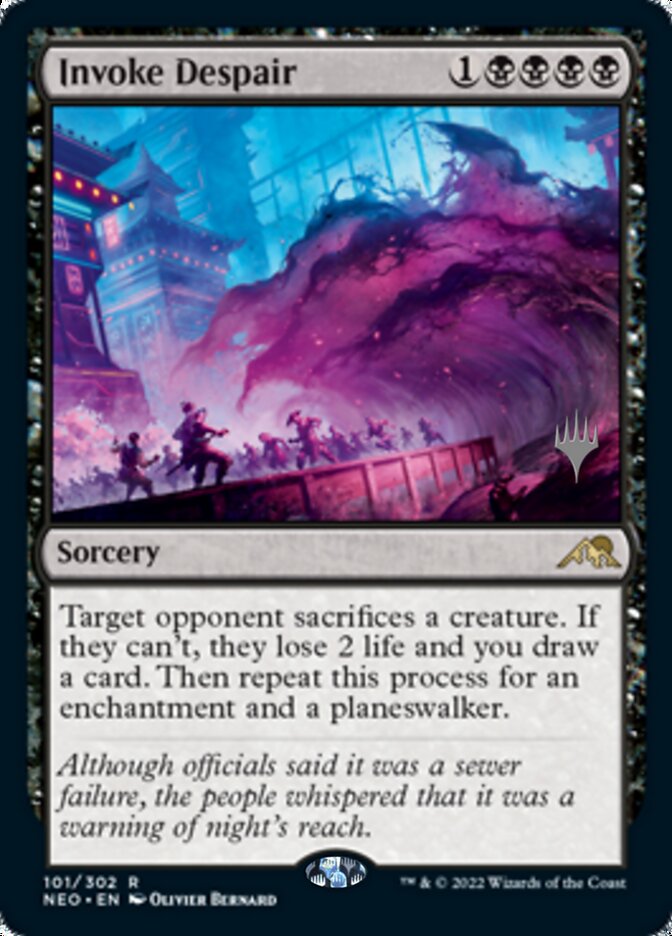 Invoke Despair (Promo Pack) [Kamigawa: Neon Dynasty Promos] | Mindsight Gaming