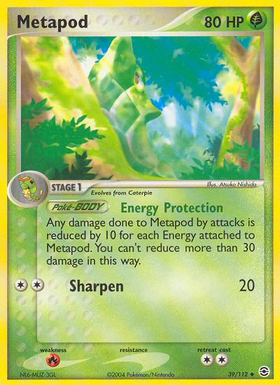 Metapod (39/112) [EX: FireRed & LeafGreen] | Mindsight Gaming