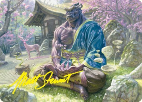 Kosei, Penitent Warlord Art Card (Gold-Stamped Signature) [Kamigawa: Neon Dynasty Art Series] | Mindsight Gaming