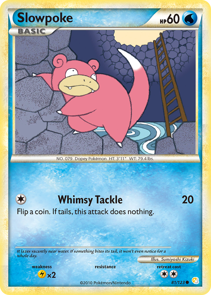 Slowpoke (81/123) [HeartGold & SoulSilver: Base Set] | Mindsight Gaming