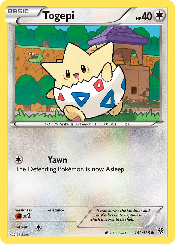 Togepi (102/135) [Black & White: Plasma Storm] | Mindsight Gaming