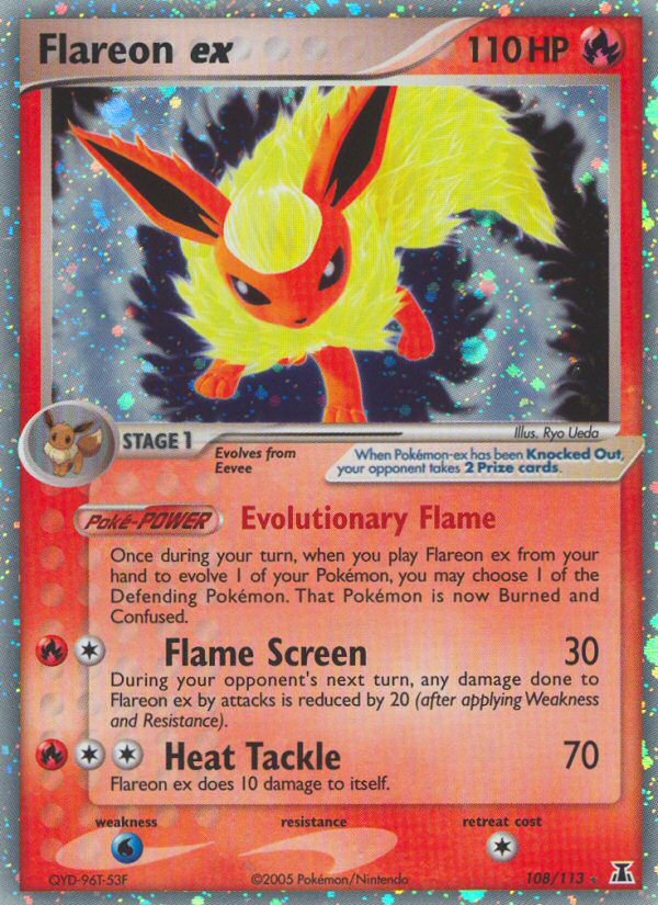 Flareon ex (108/113) [EX: Delta Species] | Mindsight Gaming