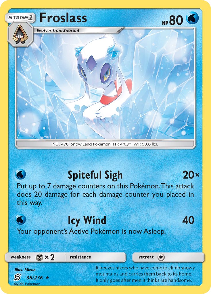 Froslass (38/236) (Theme Deck Exclusive) [Sun & Moon: Unified Minds] | Mindsight Gaming