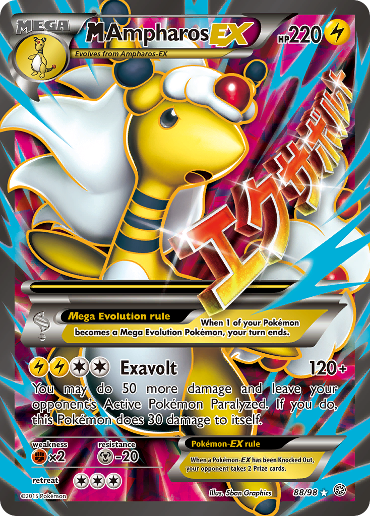 M Ampharos EX (88/98) [XY: Ancient Origins] | Mindsight Gaming