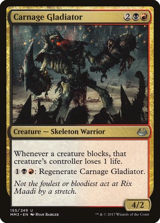 Carnage Gladiator [Modern Masters 2017] | Mindsight Gaming