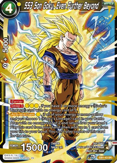 SS3 Son Goku, Even Further Beyond (EB1-043) [Battle Evolution Booster] | Mindsight Gaming