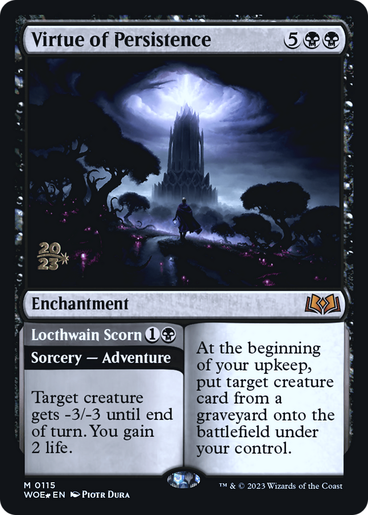 Virtue of Persistence // Locthwain Scorn [Wilds of Eldraine Prerelease Promos] | Mindsight Gaming