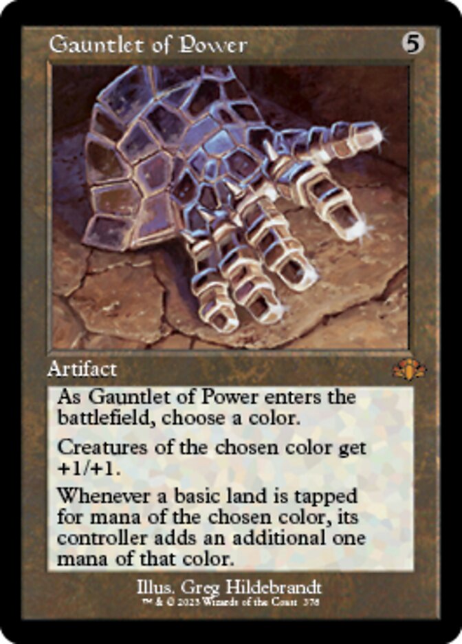 Gauntlet of Power (Retro) [Dominaria Remastered] | Mindsight Gaming