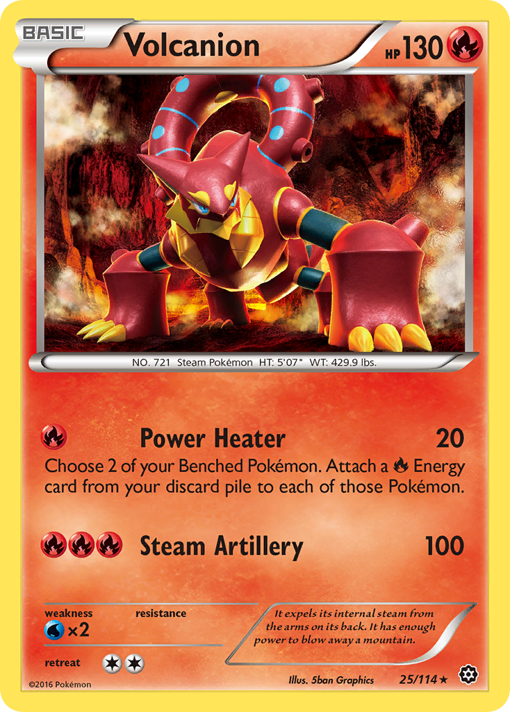 Volcanion (25/114) [XY: Steam Siege] | Mindsight Gaming