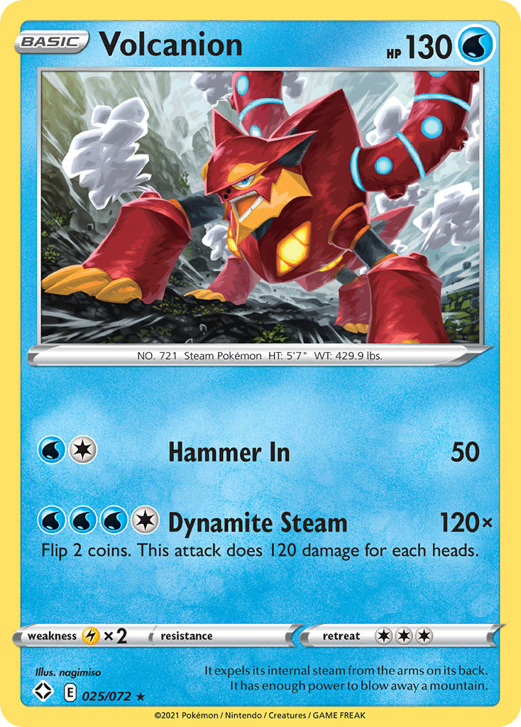 Volcanion (025/072) [Sword & Shield: Shining Fates] | Mindsight Gaming