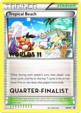 Tropical Beach (BW28) (Quarter Finalist) [Black & White: Black Star Promos] | Mindsight Gaming