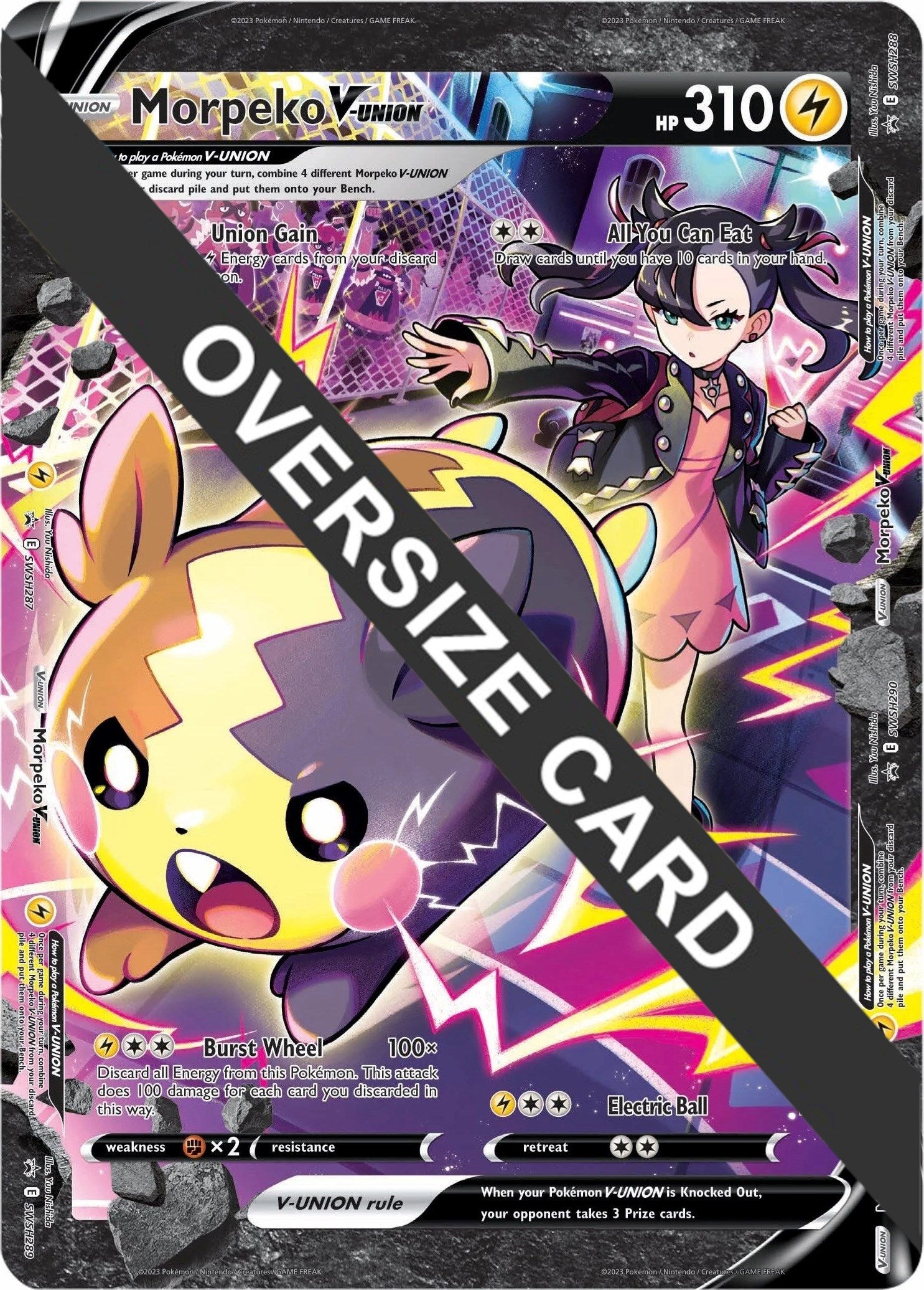 Morpeko V-UNION (SWSH287-290) (Jumbo Card) [Sword & Shield: Black Star Promos] | Mindsight Gaming