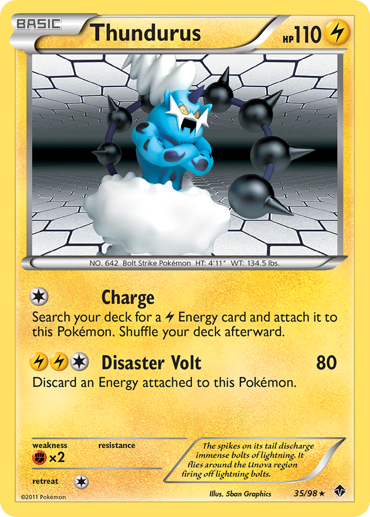 Thundurus (35/98) [Black & White: Emerging Powers] | Mindsight Gaming