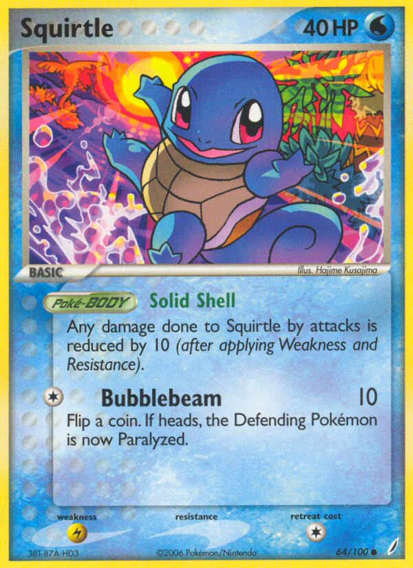 Squirtle (64/100) [EX: Crystal Guardians] | Mindsight Gaming