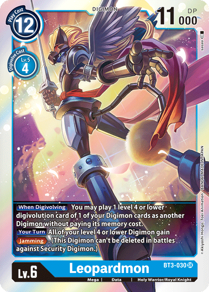 Leopardmon [BT3-030] [Release Special Booster Ver.1.0] | Mindsight Gaming