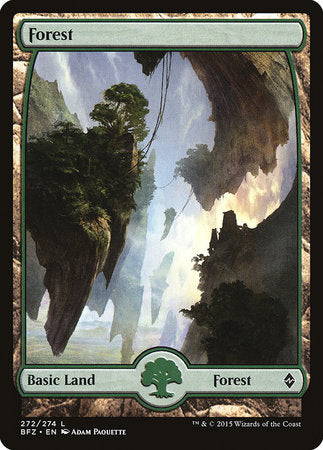 Forest (272) - Full Art [Battle for Zendikar] | Mindsight Gaming