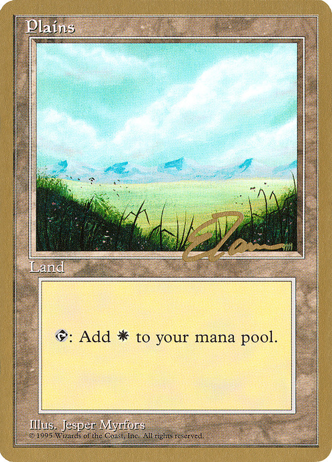 Plains (et366) (Eric Tam) [Pro Tour Collector Set] | Mindsight Gaming