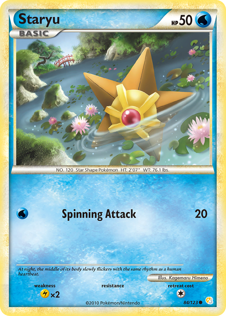 Staryu (84/123) [HeartGold & SoulSilver: Base Set] | Mindsight Gaming