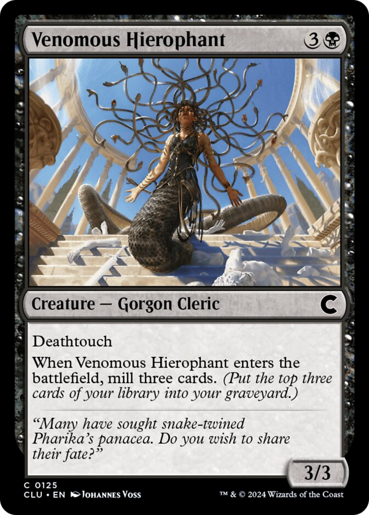 Venomous Hierophant [Ravnica: Clue Edition] | Mindsight Gaming