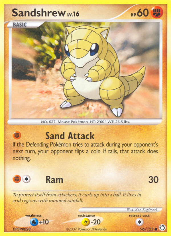 Sandshrew (96/123) [Diamond & Pearl: Mysterious Treasures] | Mindsight Gaming