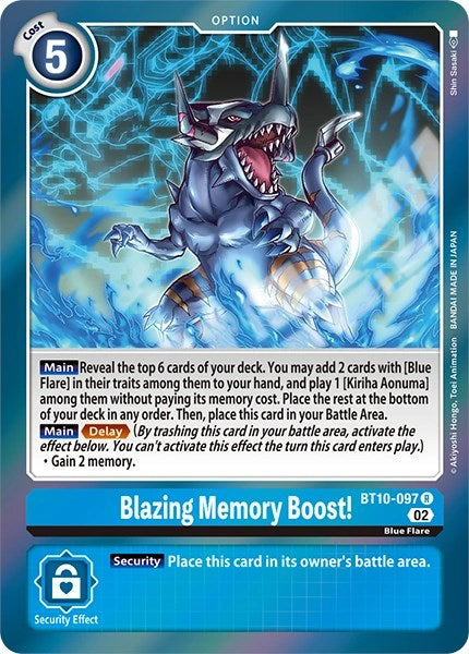 Blazing Memory Boost! [BT10-097] [Revision Pack Cards] | Mindsight Gaming