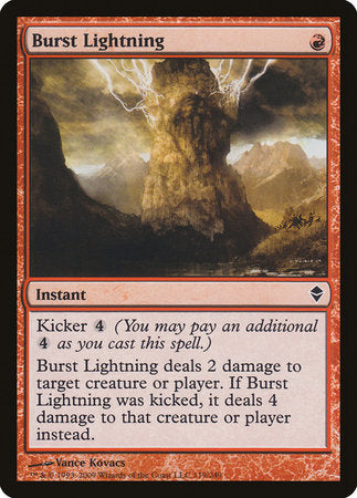 Burst Lightning [Zendikar] | Mindsight Gaming