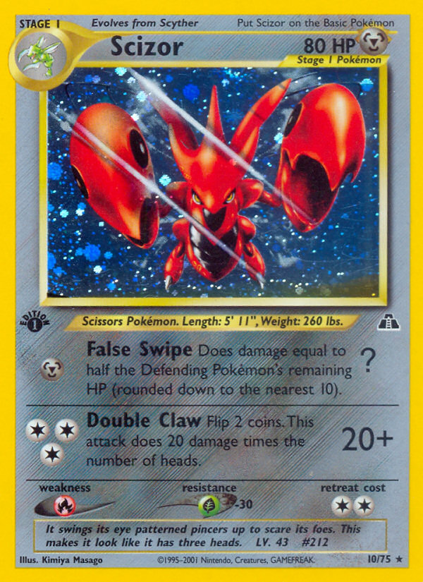 Scizor (10/75) [Neo Discovery 1st Edition] | Mindsight Gaming