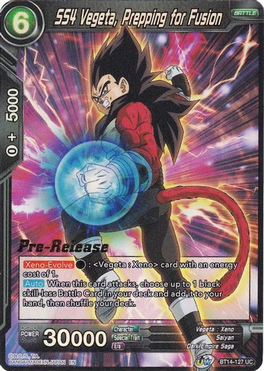 SS4 Vegeta, Prepping for Fusion (BT14-127) [Cross Spirits Prerelease Promos] | Mindsight Gaming