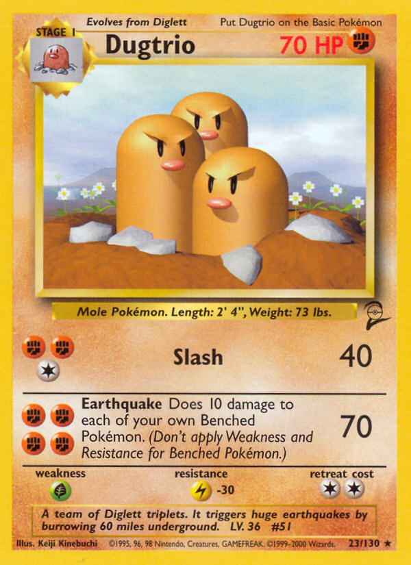 Dugtrio (23/130) [Base Set 2] | Mindsight Gaming