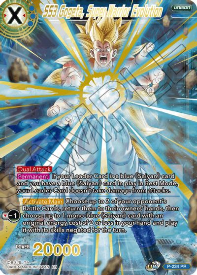 SS3 Gogeta, Super Warrior Evolution (Alternate Art) (P-234) [Special Anniversary Set 2021] | Mindsight Gaming