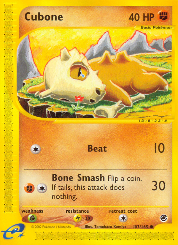 Cubone (103/165) [Expedition: Base Set] | Mindsight Gaming