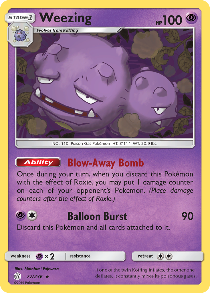 Weezing (77/236) [Sun & Moon: Cosmic Eclipse] | Mindsight Gaming