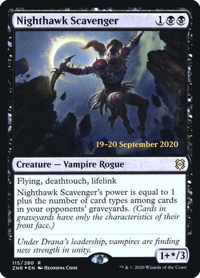 Nighthawk Scavenger  [Zendikar Rising Prerelease Promos] | Mindsight Gaming