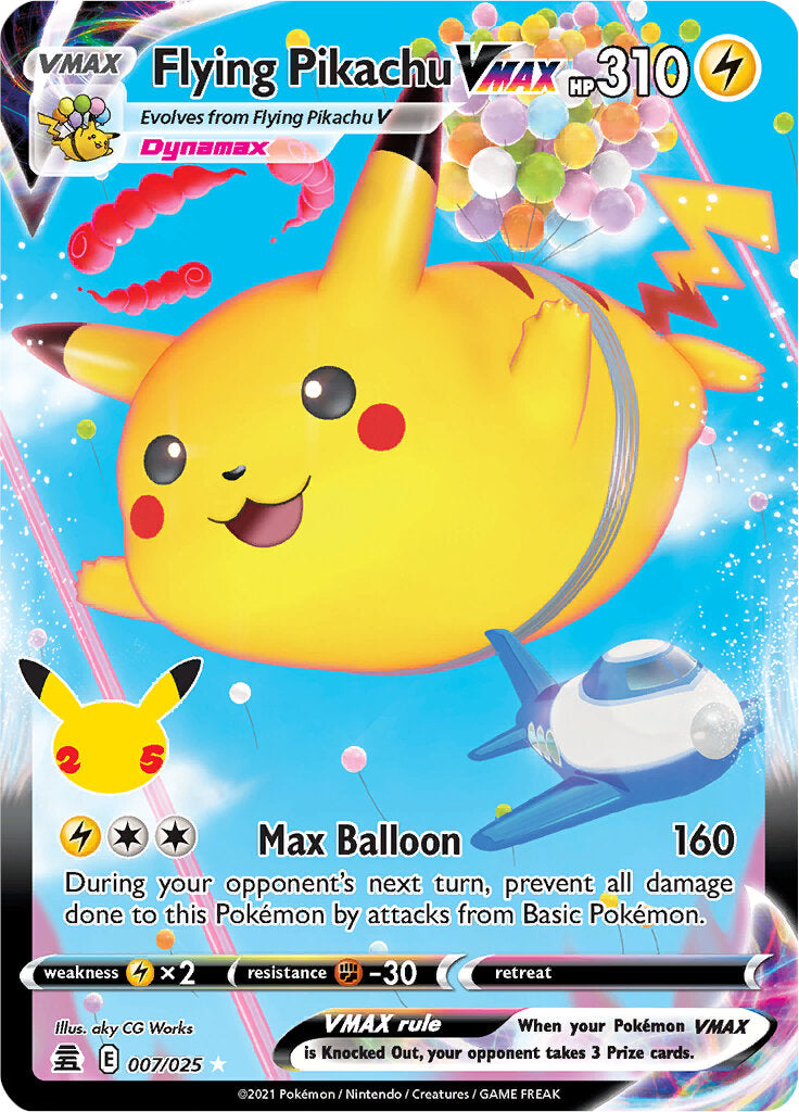 Flying Pikachu VMAX (007/025) [Celebrations: 25th Anniversary] | Mindsight Gaming