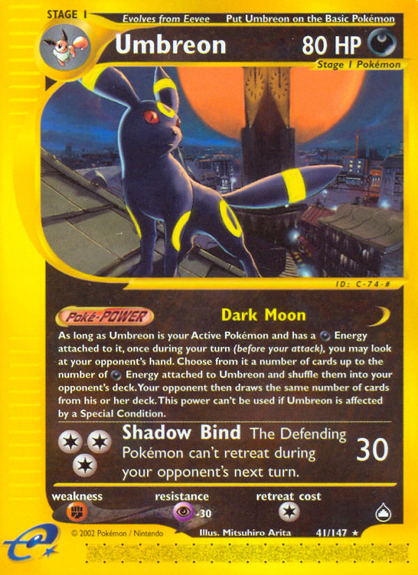 Umbreon (41/147) [Aquapolis] | Mindsight Gaming