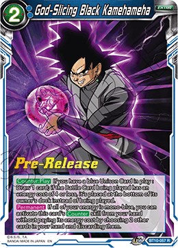 God-Slicing Black Kamehameha (BT10-057) [Rise of the Unison Warrior Prerelease Promos] | Mindsight Gaming