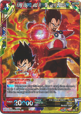 King Vegeta and Vegeta, Royal Bloodline (DB1-090) [Dragon Brawl] | Mindsight Gaming