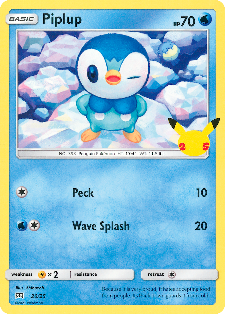 Piplup (20/25) [McDonald's 25th Anniversary] | Mindsight Gaming