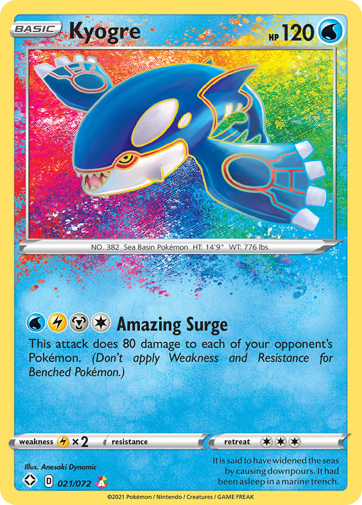 Kyogre (021/072) [Sword & Shield: Shining Fates] | Mindsight Gaming