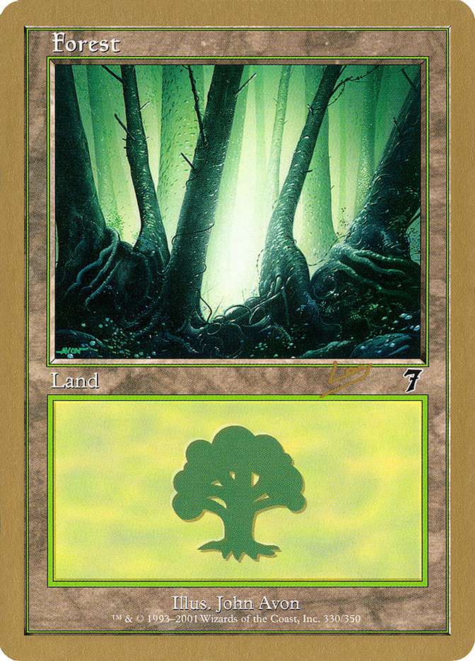 Forest (rl330) (Raphael Levy) [World Championship Decks 2002] | Mindsight Gaming