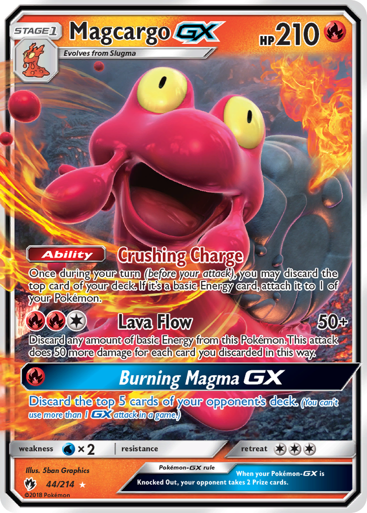 Magcargo GX (44/214) [Sun & Moon: Lost Thunder] | Mindsight Gaming